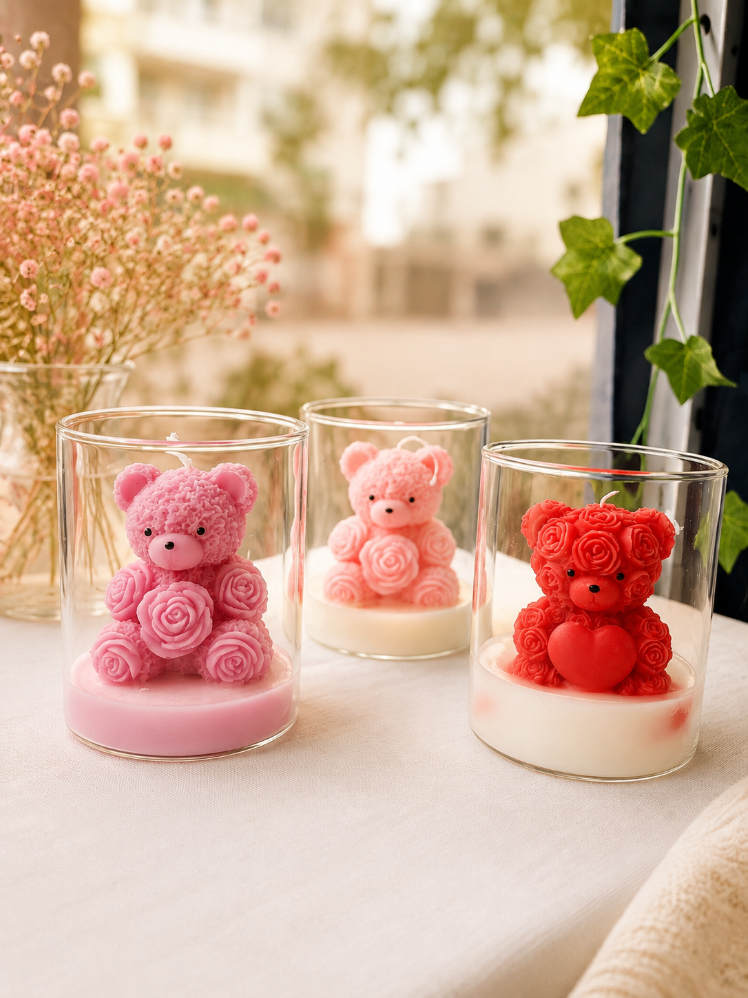 Teddy bear scentend candle