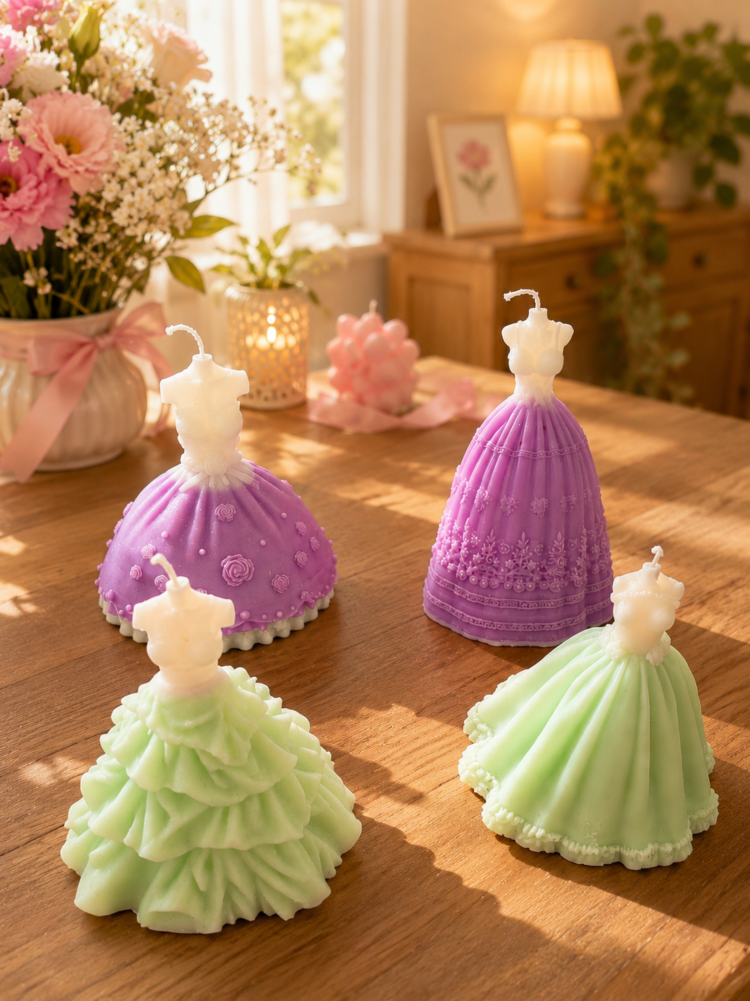 Dress scented candle