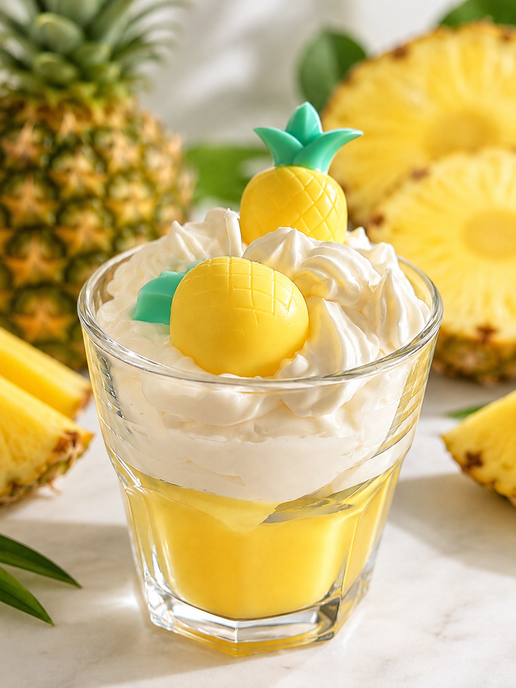pineapple scentend candle