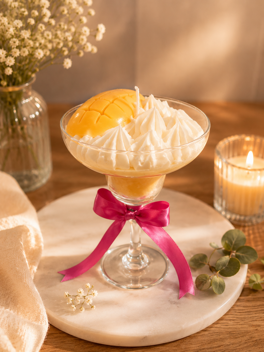 mango scentend candle