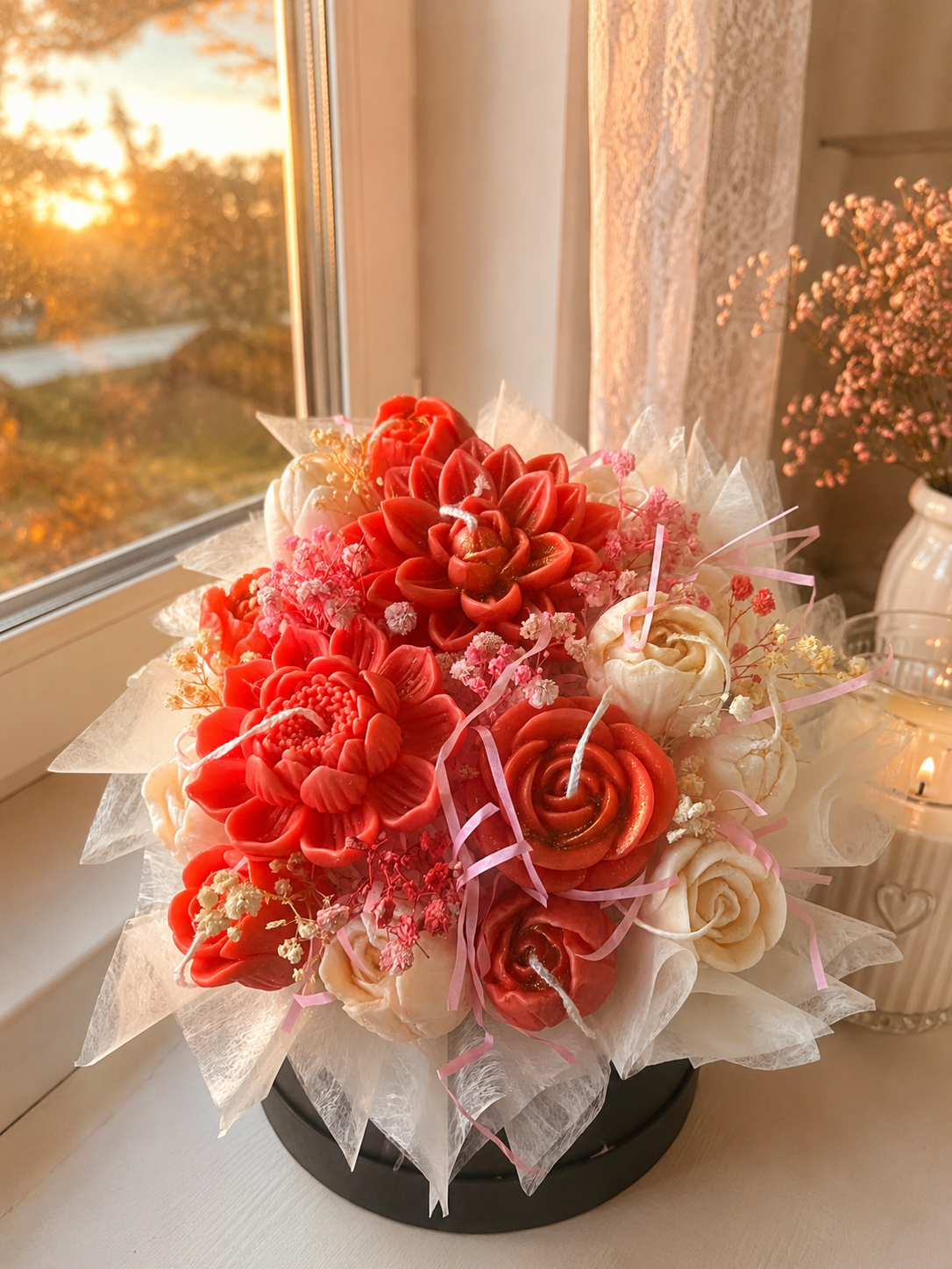 Bouquet candle