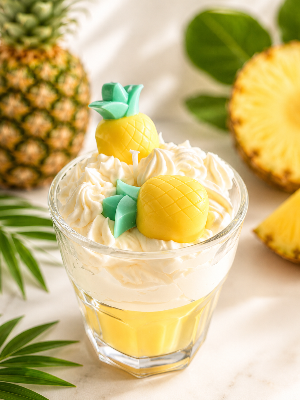 pineapple scentend candle
